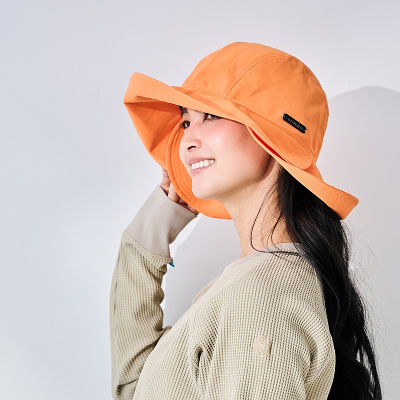 つばの長い帽子を選びたい方におすすめ　3WAYUVプルーフハット　紫外線対策　エポカル