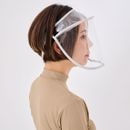 光線過敏症の方へ　UVカット透明フェイスガード　フリーサイズ（マジックテープアジャスト付き）　顔の紫外線対策