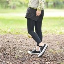 在庫僅少　ボトムスと合わせさりげなく紫外線対策　UVカット率99％の9分丈ストレッチスパッツ　オールシーズン用