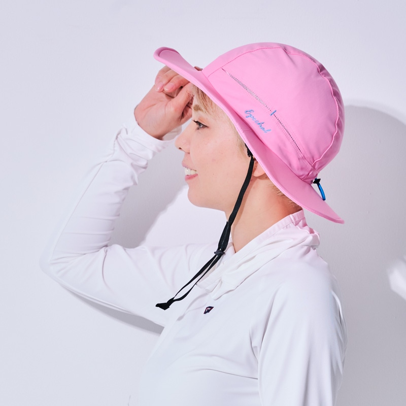 アンテプリマ　クロッシェハット1級遮光生地使用　UV 遮熱はっ水ピンク超軽量 アンテプリマ クロッシェハット1級遮光生地使用 UV 遮熱はっ水ピンク超