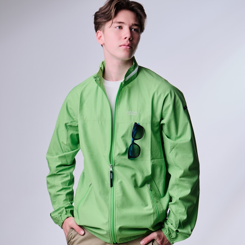UVカットウインドブレーカー　サン＆ウインドブレイクUVウエア　グリーン　紫外線対策用　エポカル