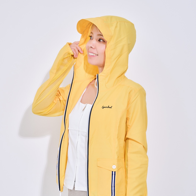 【人気】メッシュＵＶマリンパーカー　イエロー（洗っても落ちない着るだけ紫外線対策）