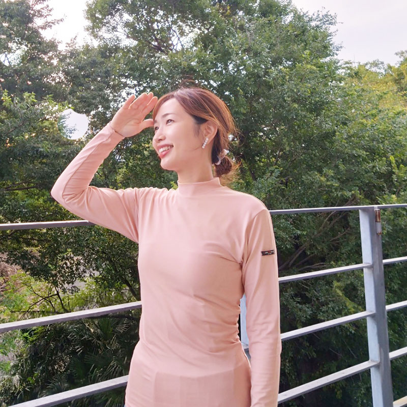 モックネックUVTシャツ　UVカット率99％　紫外線対策　エポカル