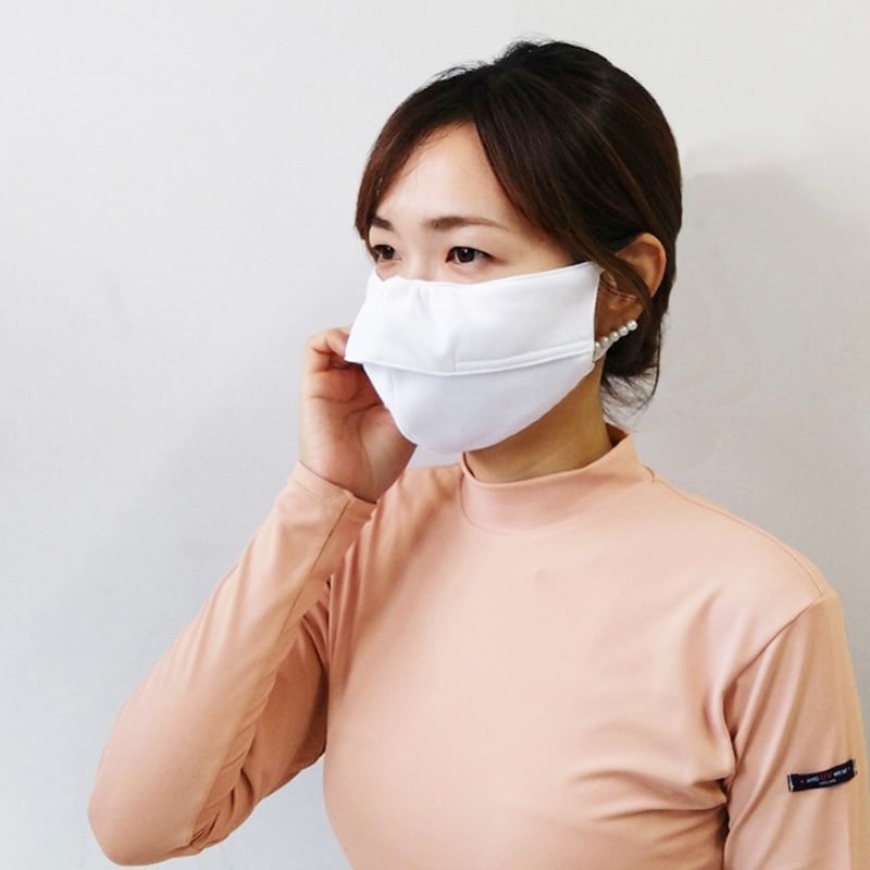 UVカット夏マスク　通気性UPしたＵＶカットマスク（耳紐長さ調整付き）　紫外線対策