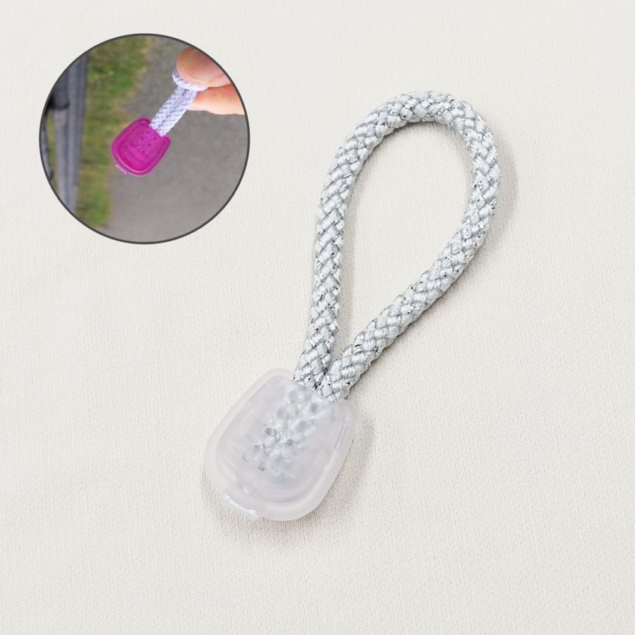 紫外線みっけ　UV反応ファスナートップ　（紐カラー：シルバー）