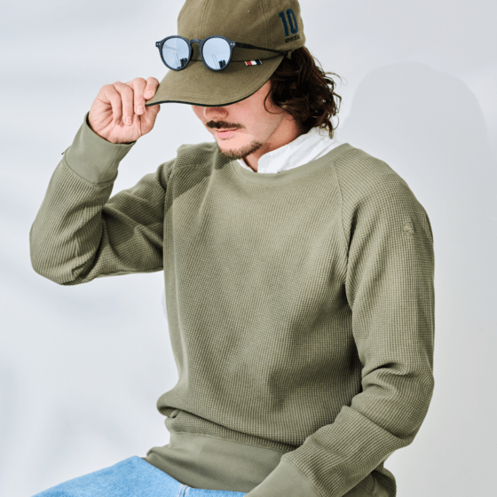 UVカットワッフルTシャツ　紫外線対策　エポカル