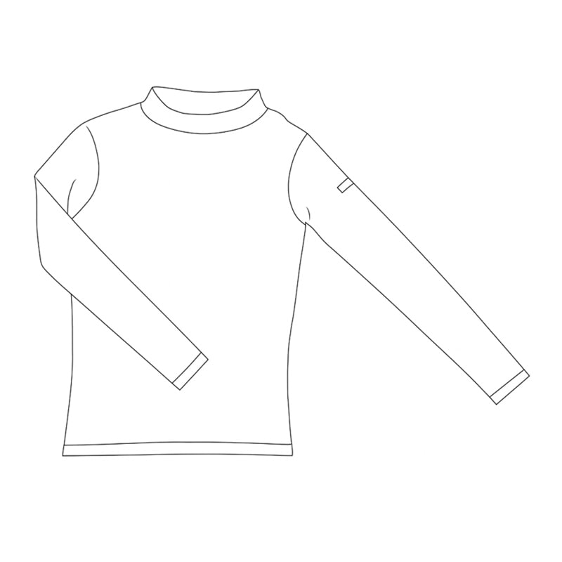 紫外線対策　ミドルネックスポーツUVTシャツ（特別注文製品）