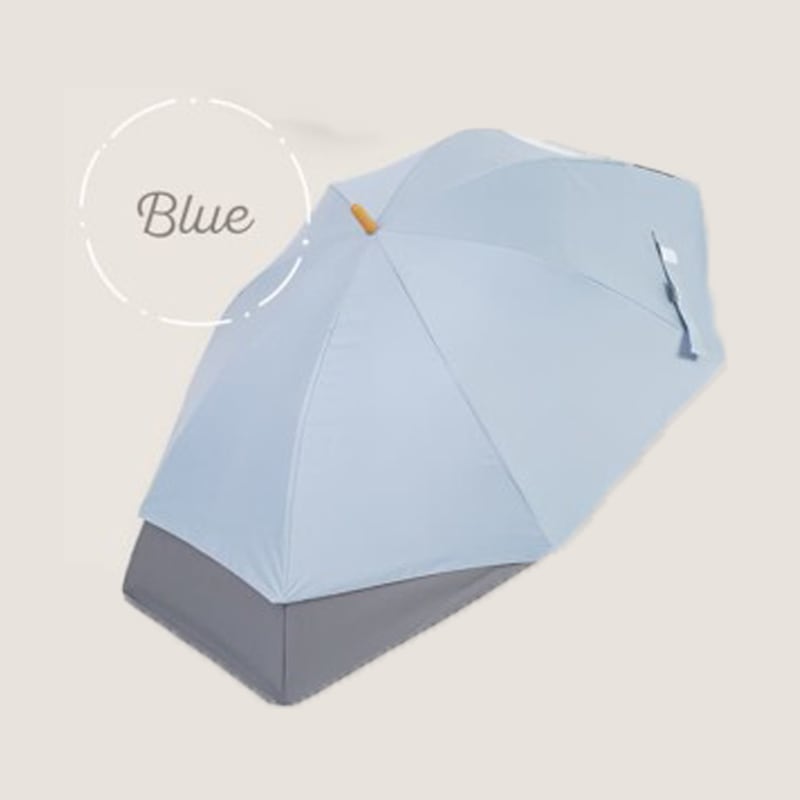 キッズトランスフォーム　子供用晴雨兼用傘　53ｃｍ　UVカット・遮光・遮熱　ブルー