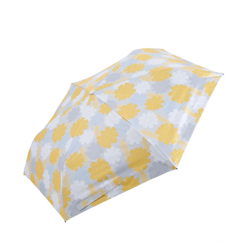 スリム折りたたみ傘　たんぽぽ（黄檗色／きはだいろ）　50ｃｍ　遮熱・遮光　