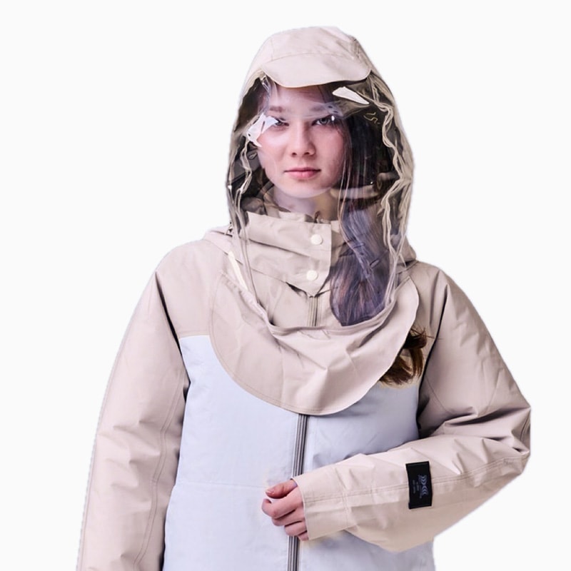 2026年新作【前開きタイプ】　光線過敏症の方のための完全遮蔽ウェア　ファン付きUV防護服　