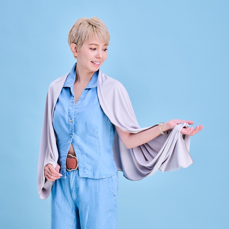 UV冷感ロングストール Trubeaute(R)(トゥルーボーテ) 近赤外線カット