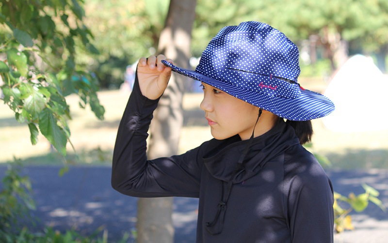 水陸両用 UVカットワイドビューハット　紫外線対策　子供用