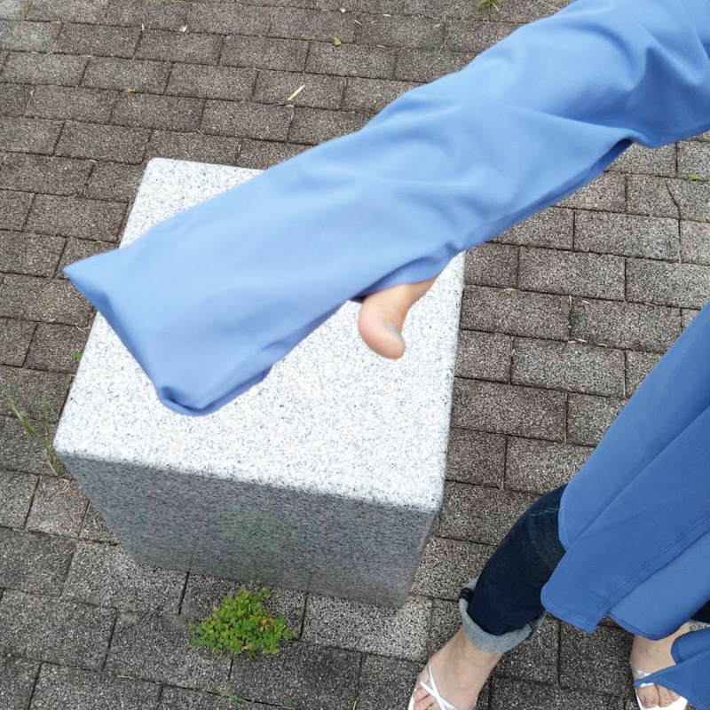 【近赤外線と紫外線をともにカットする】マジック3WAYフード付きロングカーディガン　Trubeaute(R)（トゥルーボーテ）　グレー