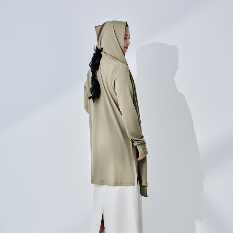 【美と健康を大切に】UVカットマジック3WAYフード付きロングカーディガン エポカル