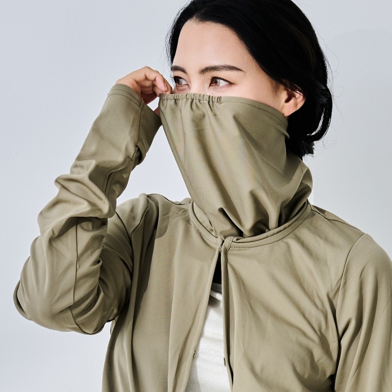 【美と健康を大切に】UVカットマジック3WAYフード付きロングカーディガン エポカル