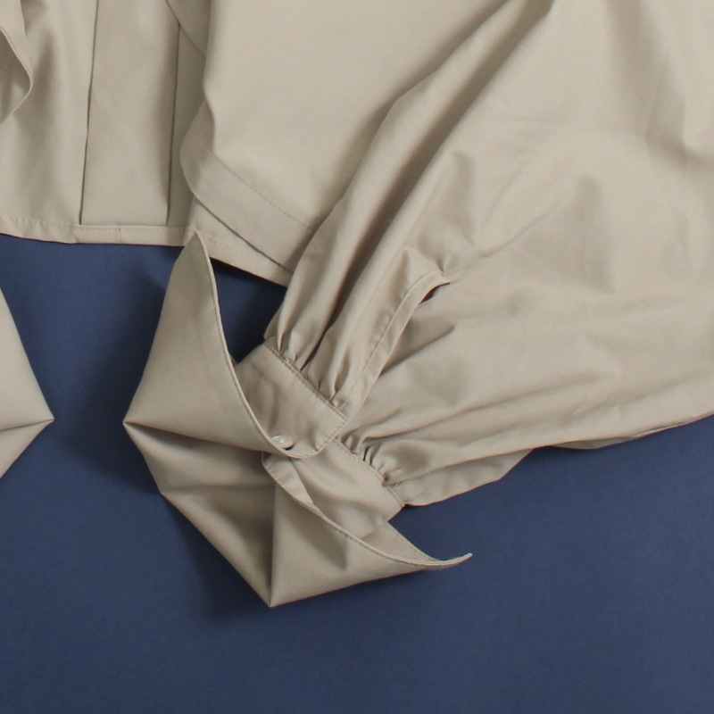 紫外線対策 UVカットパフスリーブボレロシャツ カーキ エポカル