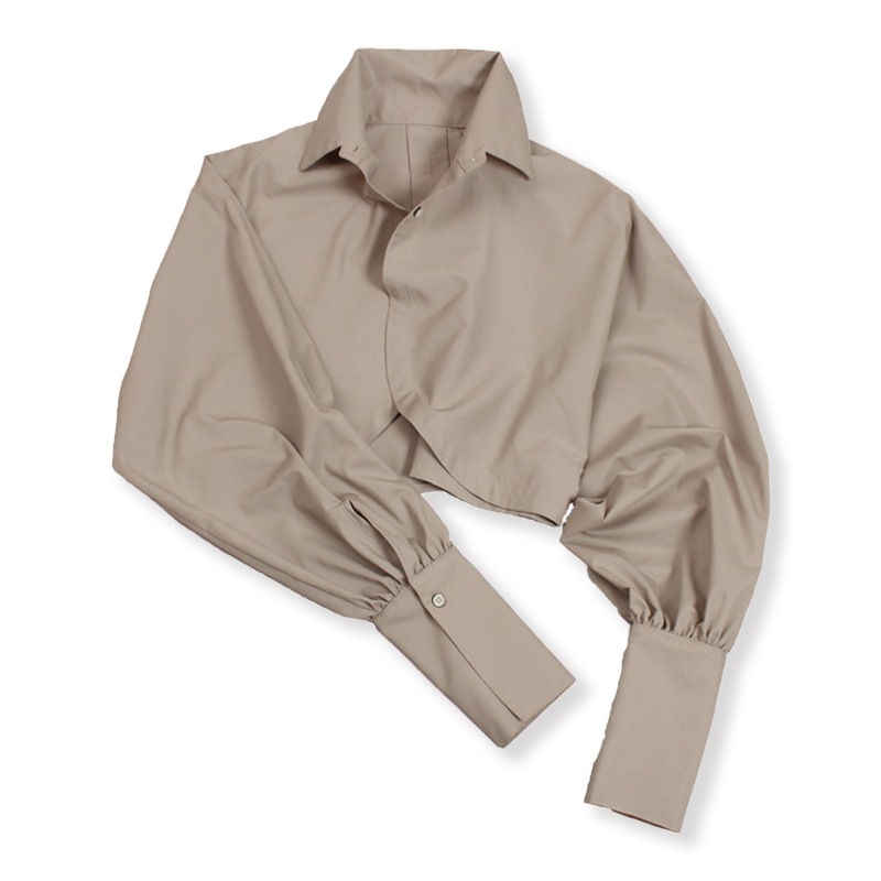 紫外線対策 Uvカットパフスリーブボレロシャツ カーキ エポカル