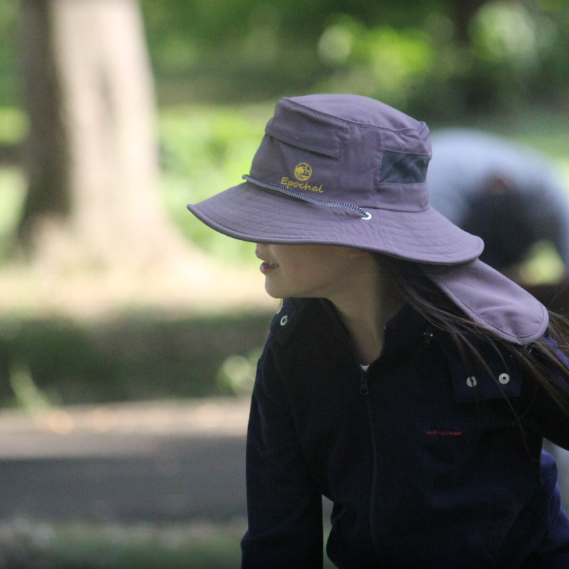 保冷剤が入れられるメッシュハット 打ち水素材 エポカル