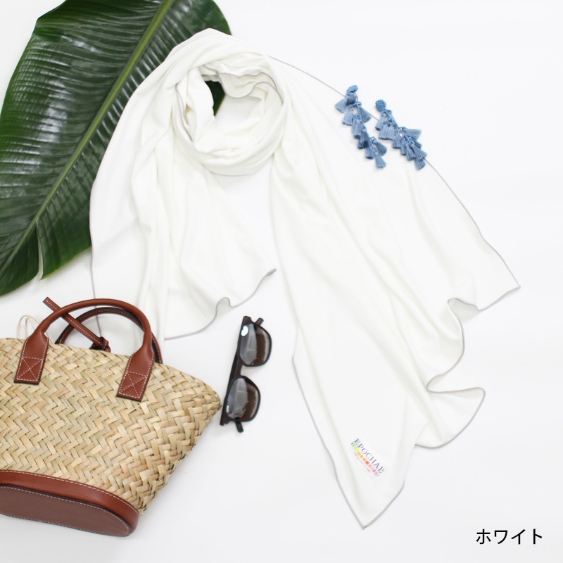 UV冷感ロングストール　高遮熱性クーリング素材