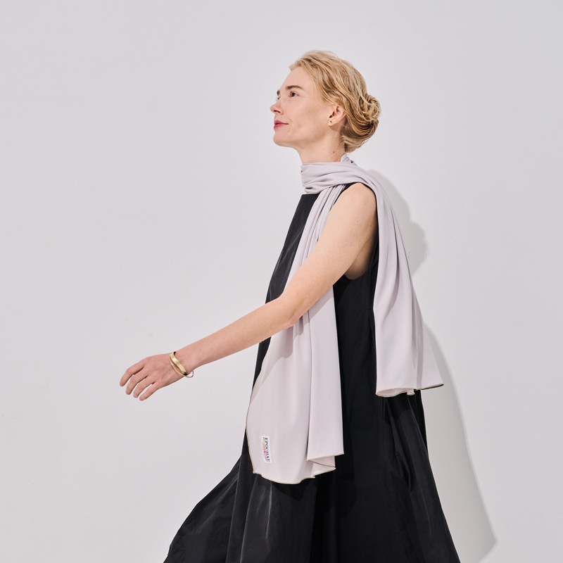 UV冷感ロングストール　高遮熱性クーリング素材