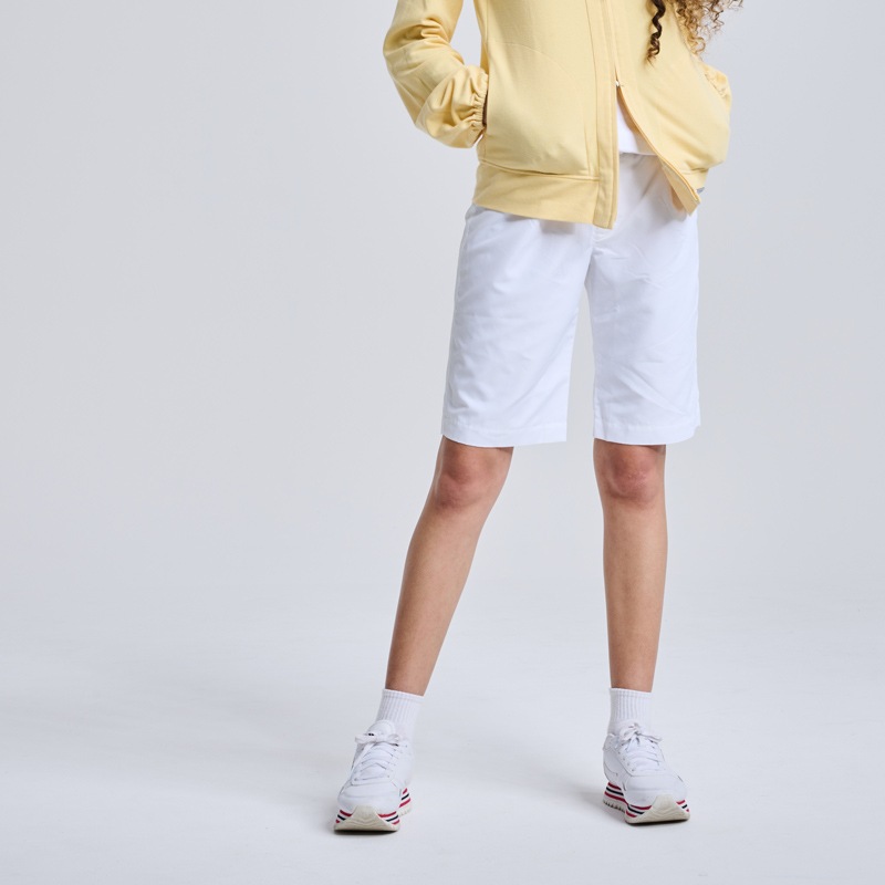 紫外線対策　リボンつきミドルパンツ