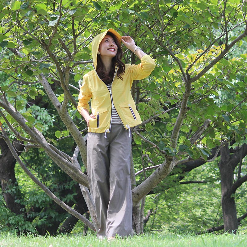 【人気】メッシュＵＶマリンパーカー　イエロー（洗っても落ちない着るだけ紫外線対策）