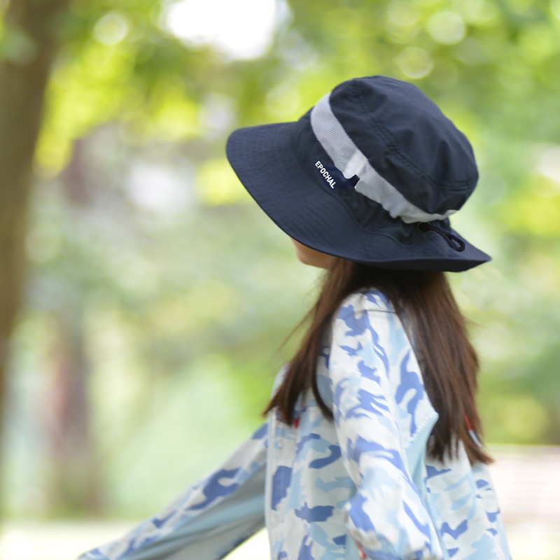 つばの形が崩れにくい風通しが良い UVカットエアスルーハット 無地 子供~大人 UVカット帽子