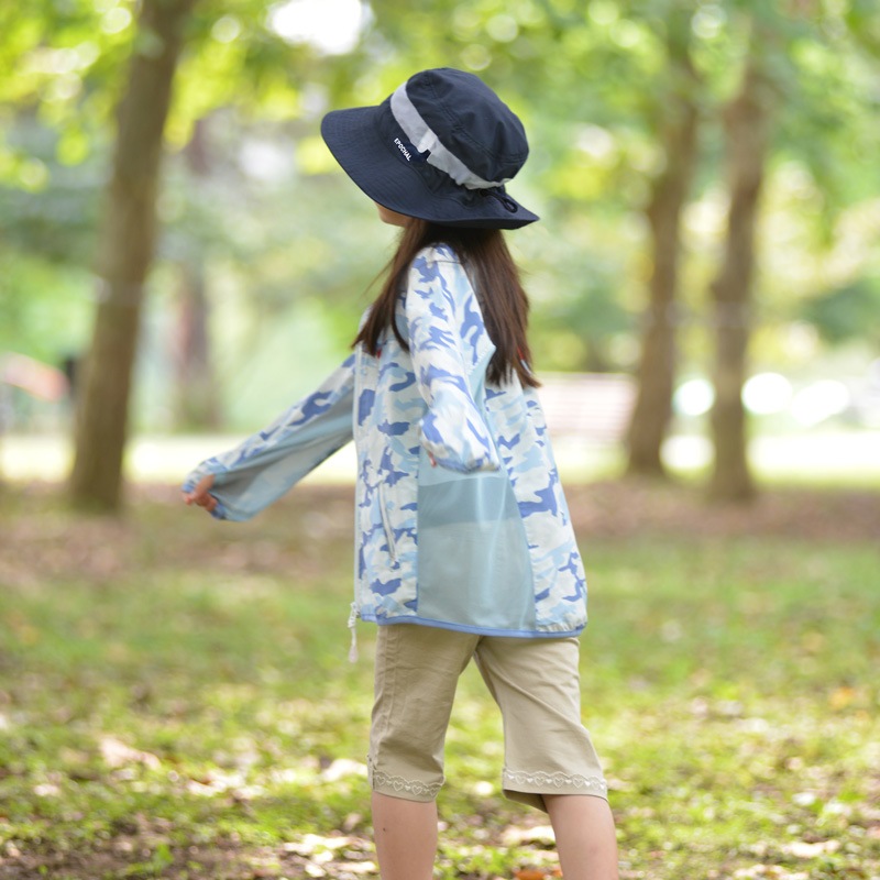 つばの形が崩れにくい風通しが良い UVカットエアスルーハット 無地 子供~大人 UVカット帽子