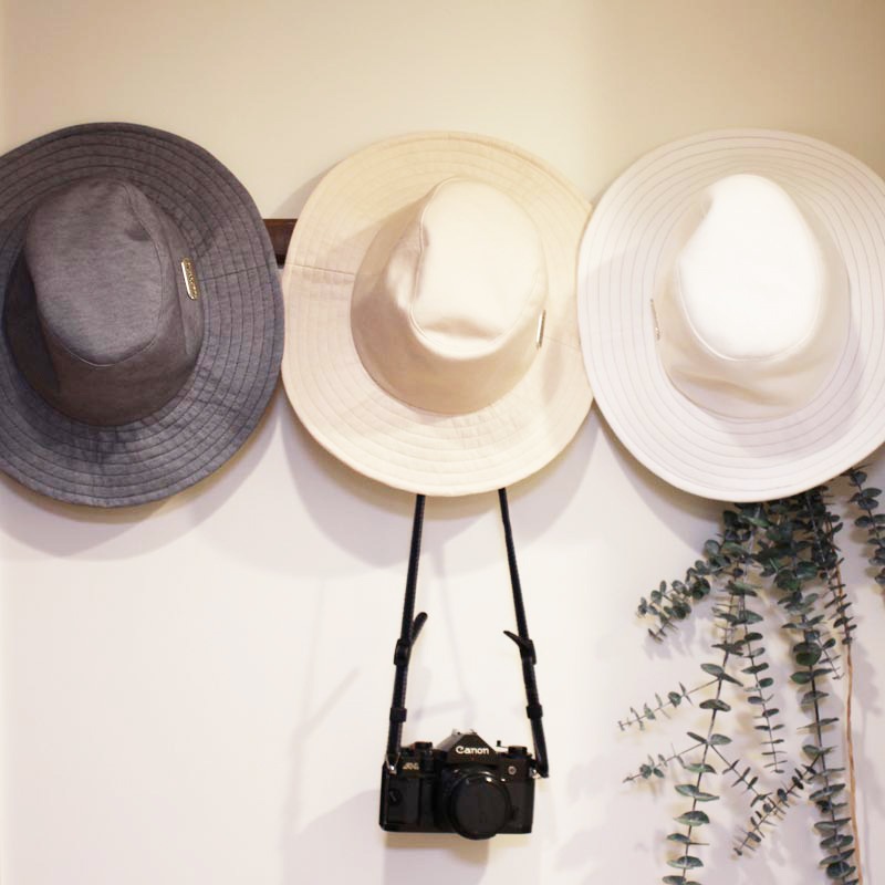 深く被れる柔らかい中折れハット　UVカット帽子　紫外線対策