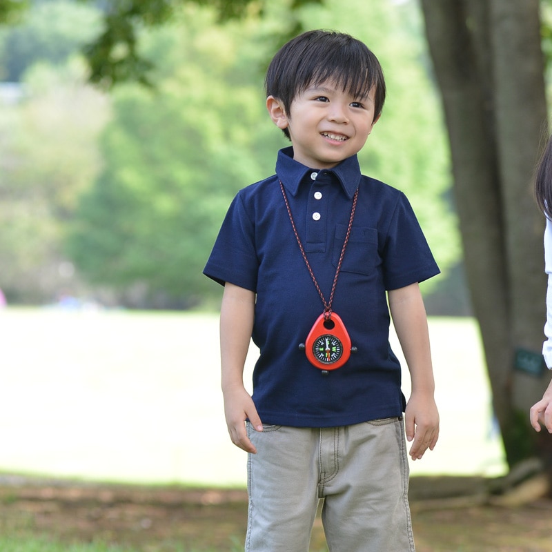 スクールポロシャツ　５分袖　ネイビー　子供用　【日本学校保健会推薦製品】　紫外線対策