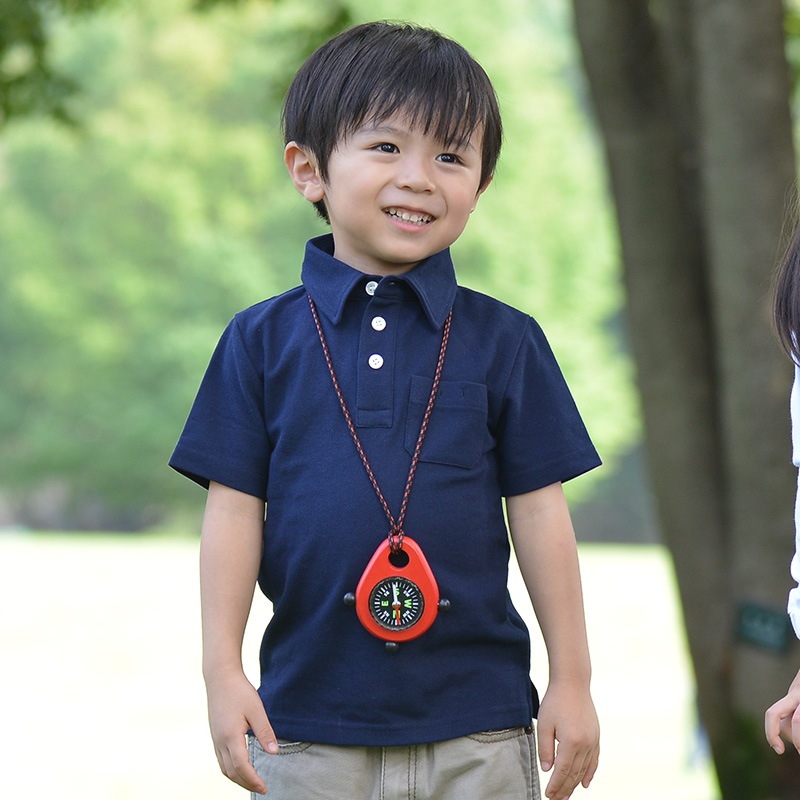 スクールポロシャツ 5分袖 ネイビー 子供用 【日本学校保健会推薦製品