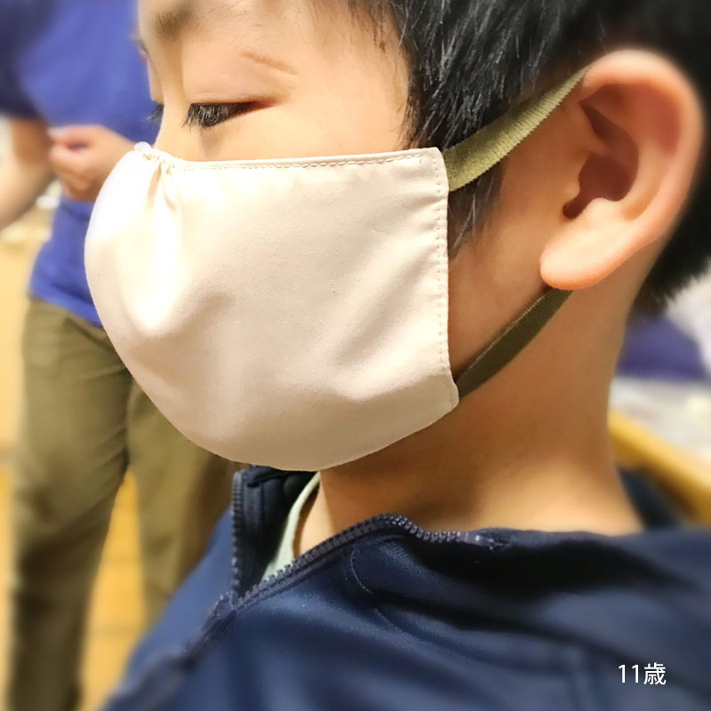 お品切れ　【特許申請中】サイズが変更できるUVカット子供マスク　（幼児・小学生用）　お肌の紫外線対策