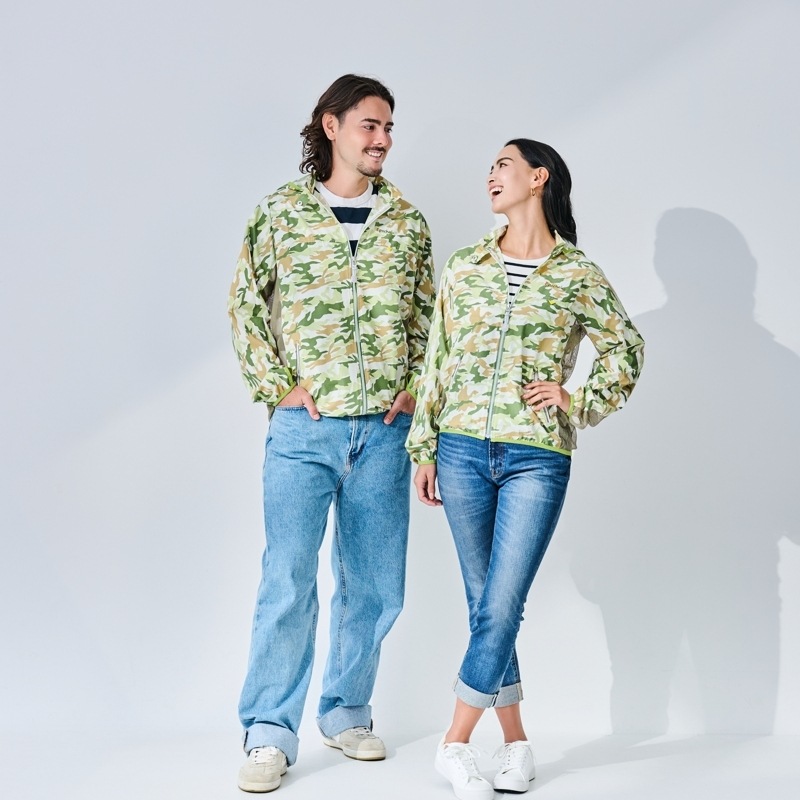 【究極のUV＆汗コントロールウェア】　ブレッサブルメッシュUVパーカー　カモフラグリーン　エポカル