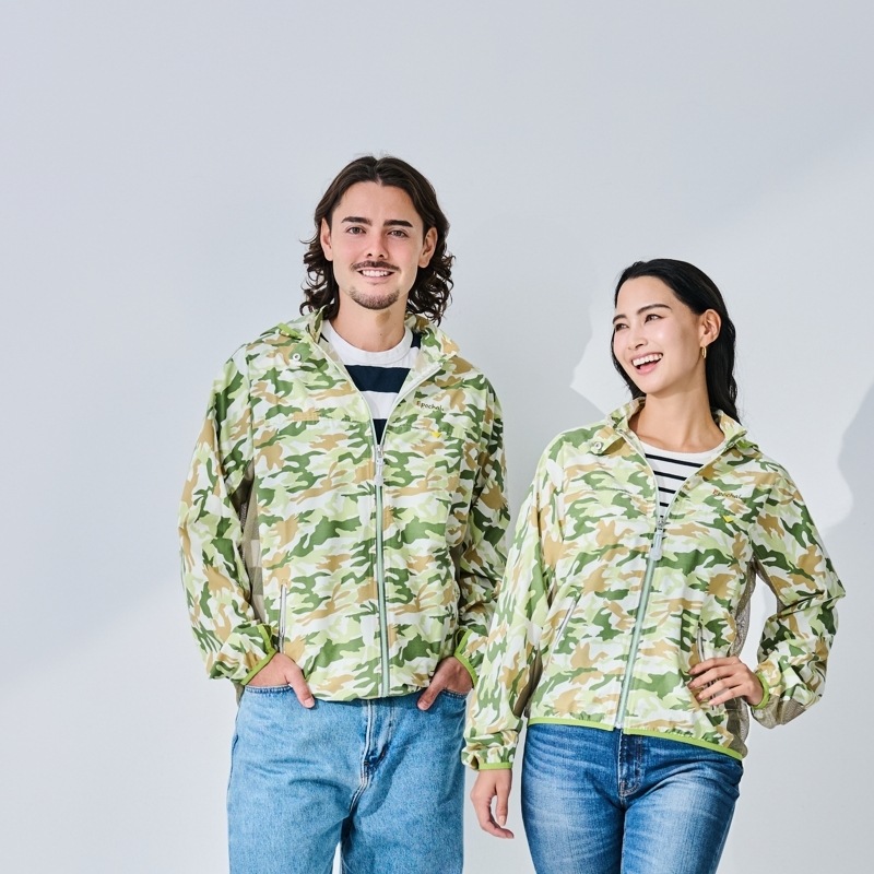 【究極のUV＆汗コントロールウェア】　ブレッサブルメッシュUVパーカー　カモフラグリーン　エポカル