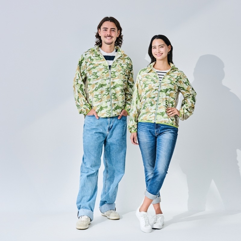 【究極のUV＆汗コントロールウェア】　ブレッサブルメッシュUVパーカー　カモフラグリーン　エポカル