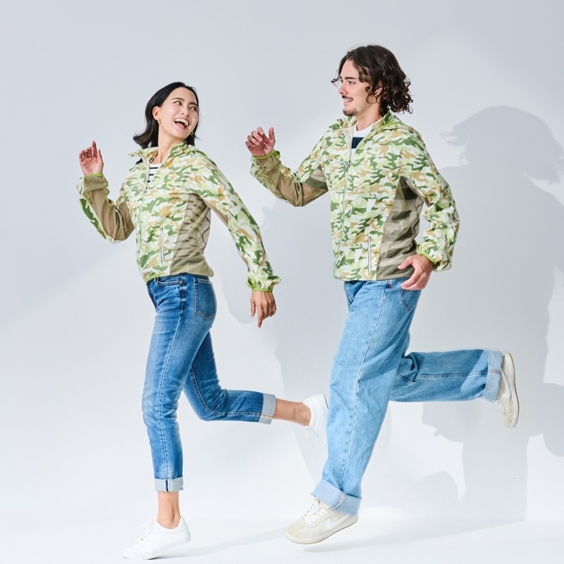 【究極のUV＆汗コントロールウェア】　ブレッサブルメッシュUVパーカー　カモフラグリーン　エポカル