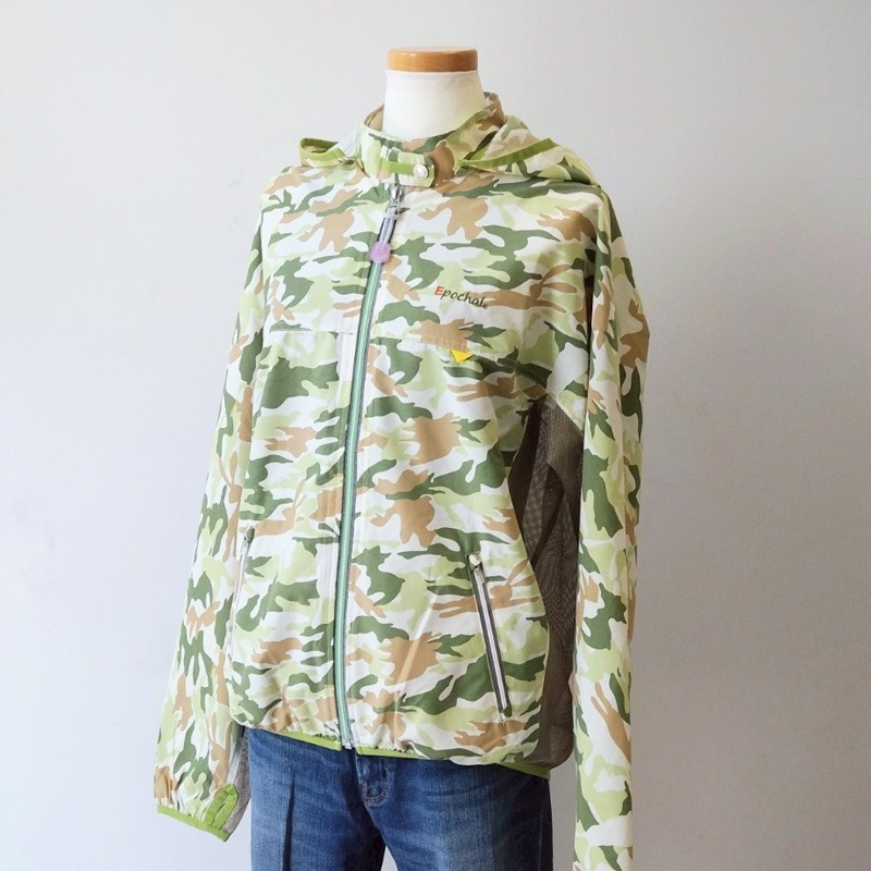 【究極のUV＆汗コントロールウェア】　ブレッサブルメッシュUVパーカー　カモフラグリーン　エポカル