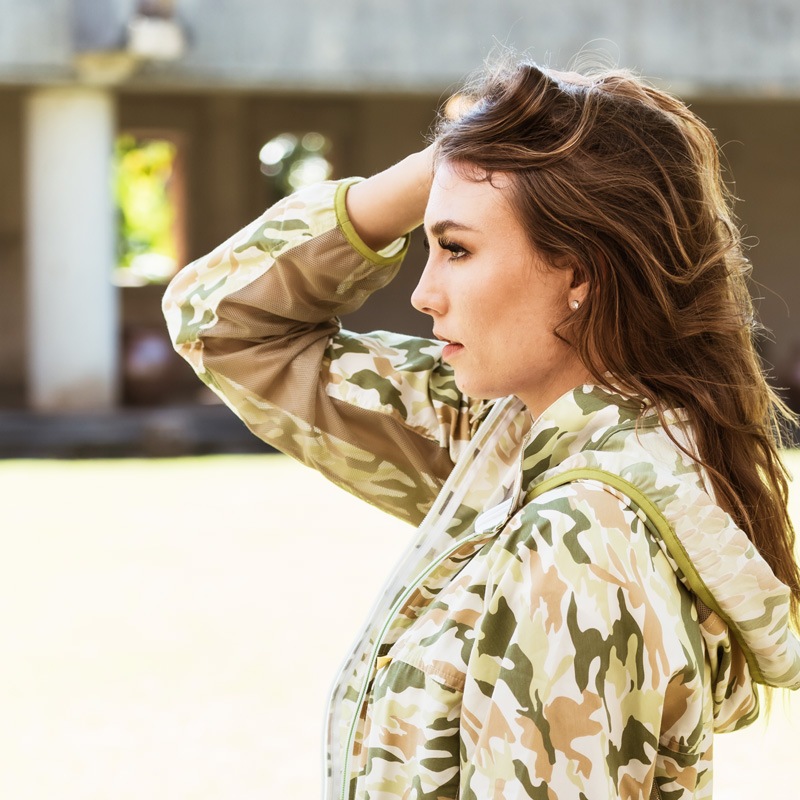 【究極のUV＆汗コントロールウェア】　ブレッサブルメッシュUVパーカー　カモフラグリーン　エポカル