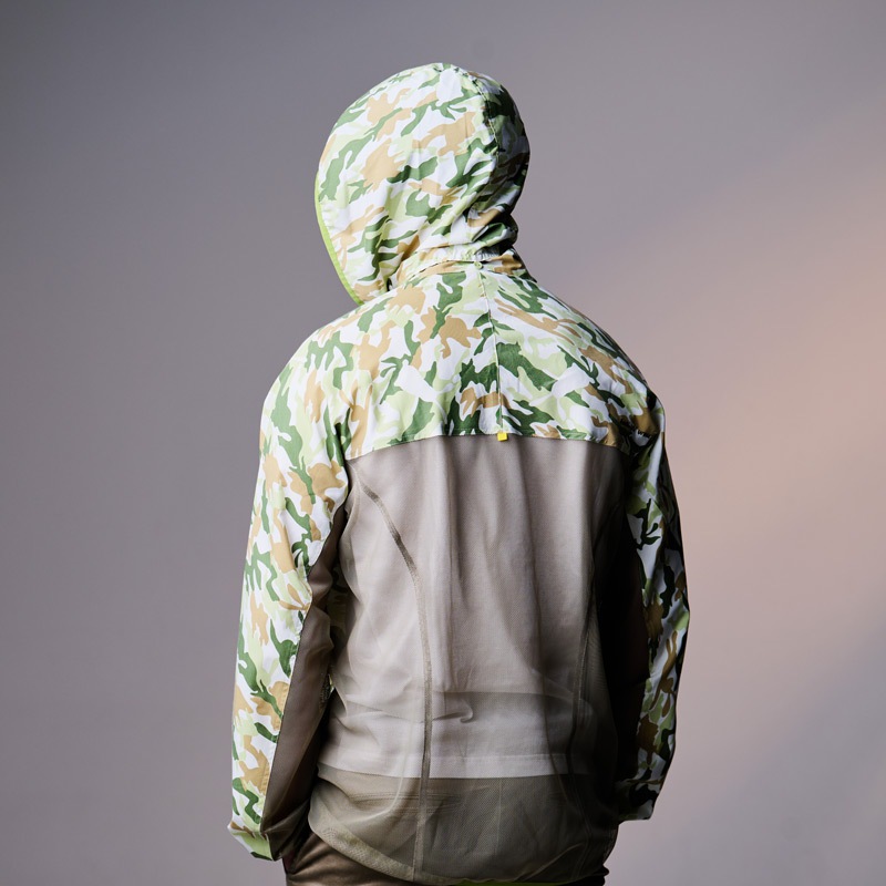 【究極のUV＆汗コントロールウェア】　ブレッサブルメッシュUVパーカー　カモフラグリーン　エポカル