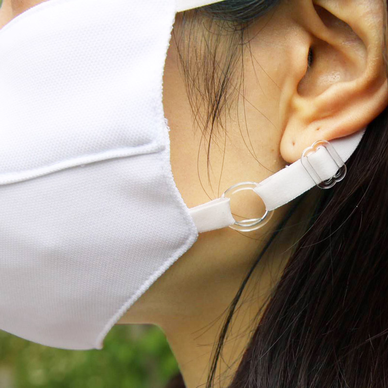 UVカットホール付きマスク 通気性UPしたUVカットマスク(耳紐長さ調整付き) 紫外線対策