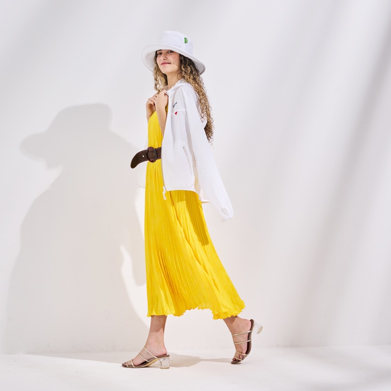 【究極のUV＆汗コントロールウェア】　ブレッサブルメッシュUVパーカー　ホワイト　エポカル