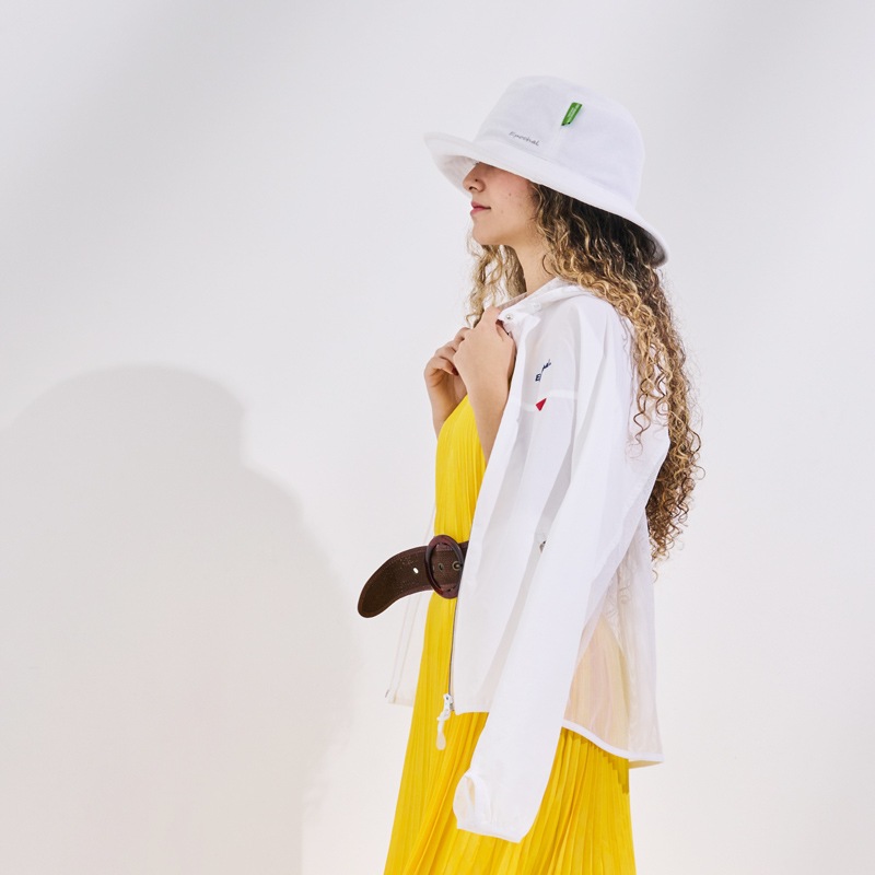 【究極のUV＆汗コントロールウェア】　ブレッサブルメッシュUVパーカー　ホワイト　エポカル