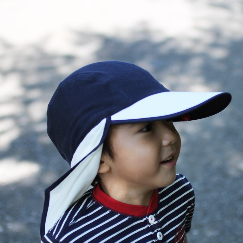 UVカット帽子　蚊よけ(カヤリヒノキ）フラップ帽子　エポカル　紫外線対策