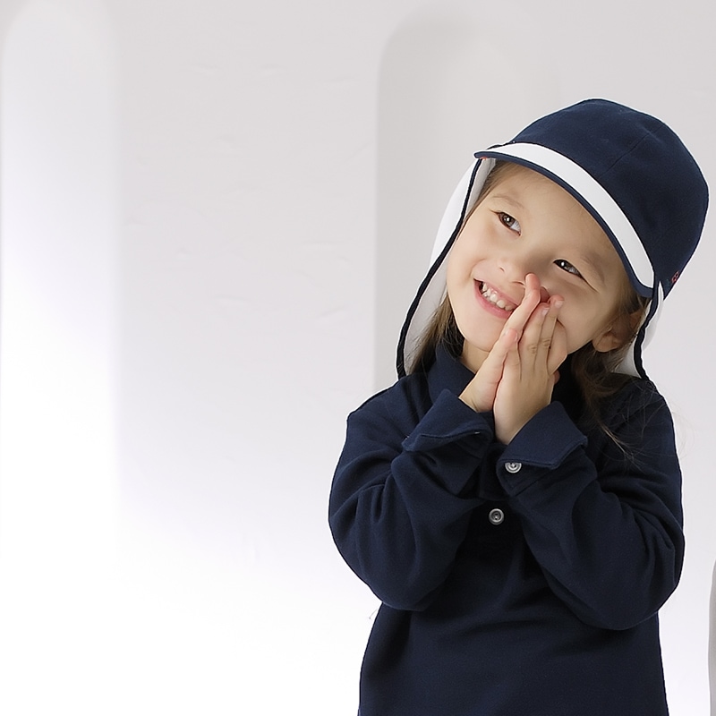 UVカット帽子　蚊よけ(カヤリヒノキ）フラップ帽子　エポカル　紫外線対策