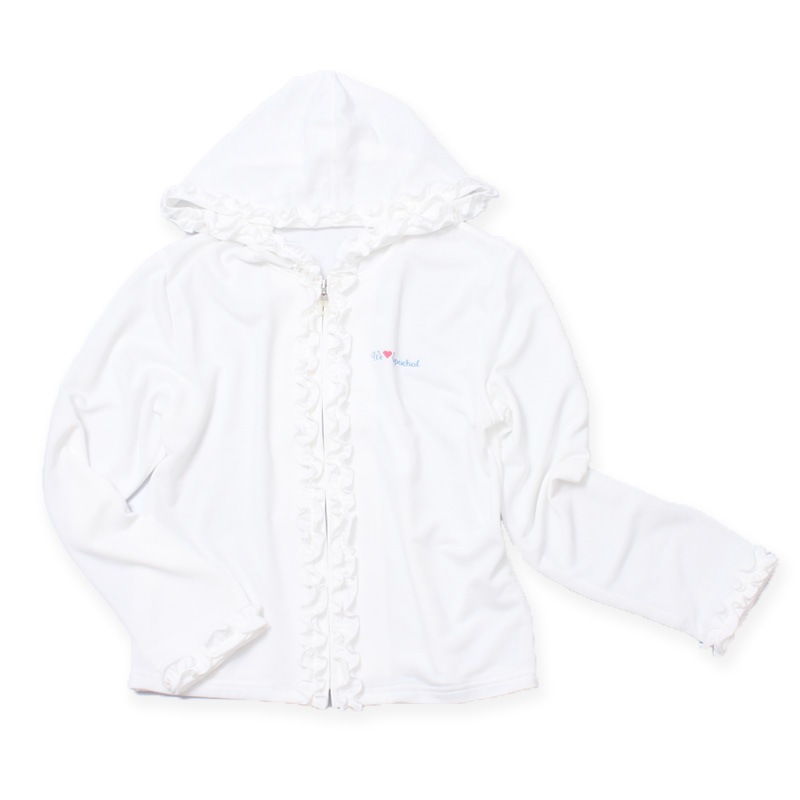 【女児のためのUV対策】着るだけUV対策　冷感フリルパーカー