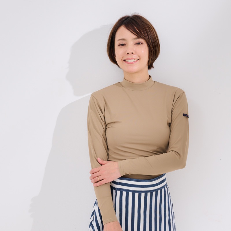 ご予約製品 モックネックUVTシャツ UVカット率99% 紫外線対策 エポカル