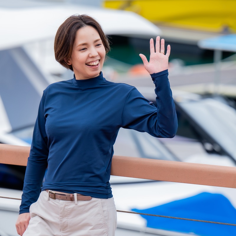 ご予約製品 モックネックUVTシャツ UVカット率99% 紫外線対策 エポカル