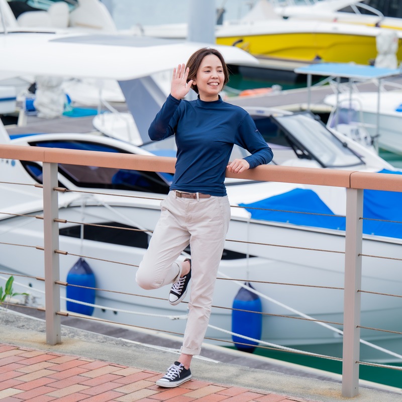 ご予約製品 モックネックUVTシャツ UVカット率99% 紫外線対策 エポカル