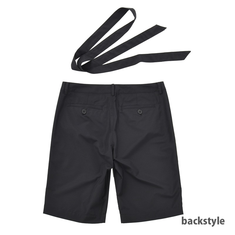 紫外線対策　リボンつきミドルパンツ