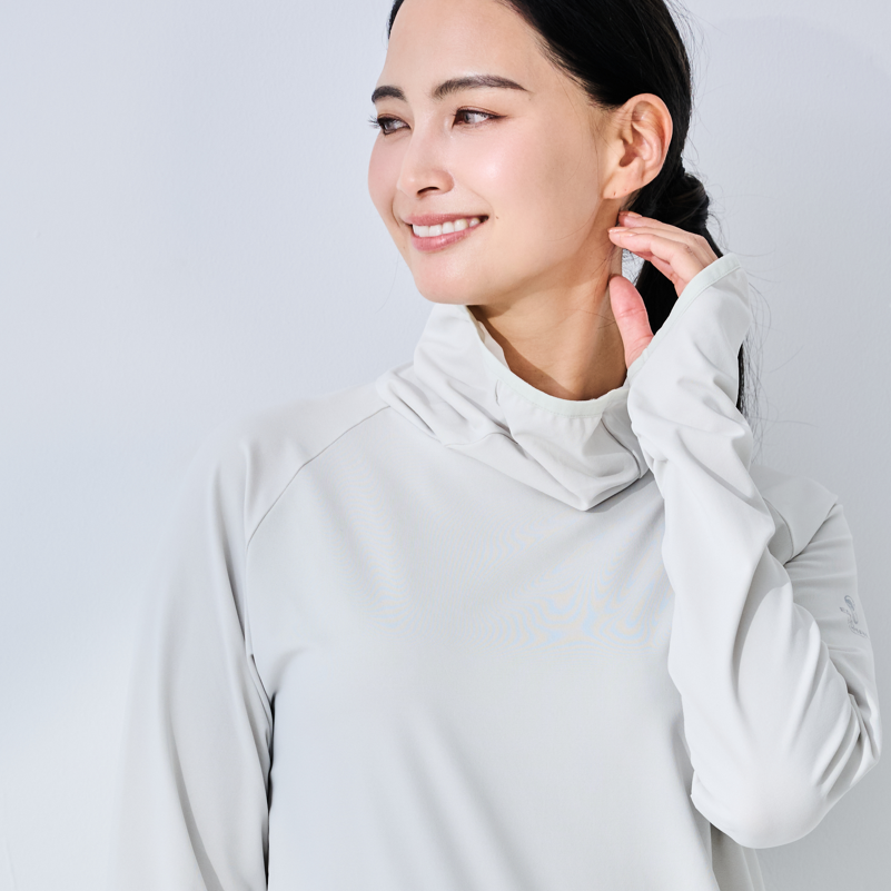 ご予約販売　UV＆NIRカット超ハイネックテックウエア　紫外線対策　エポカル